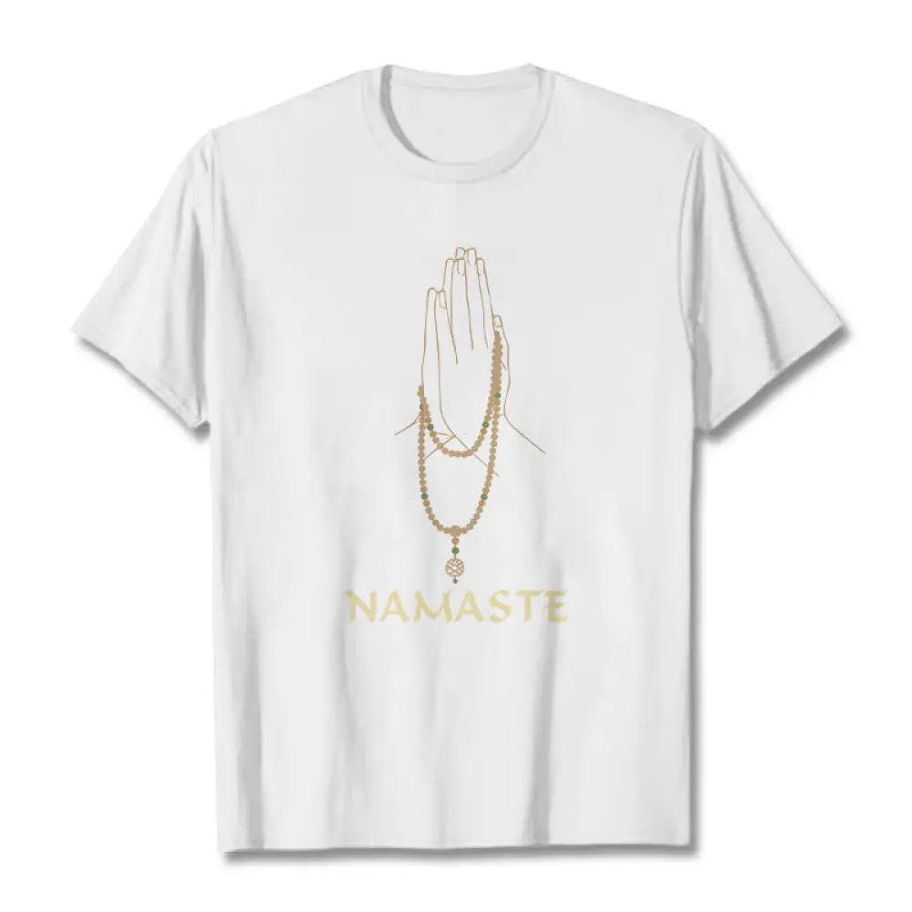 BWOOOH printed yoga pants - NAMASTE Tee T-shirt