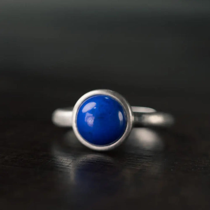 BWOOOH Natural 925 Sterling Silver Lazurite Turquoise Adjustable Balance Ring — Sterling Silver crystal healing bracelet f...