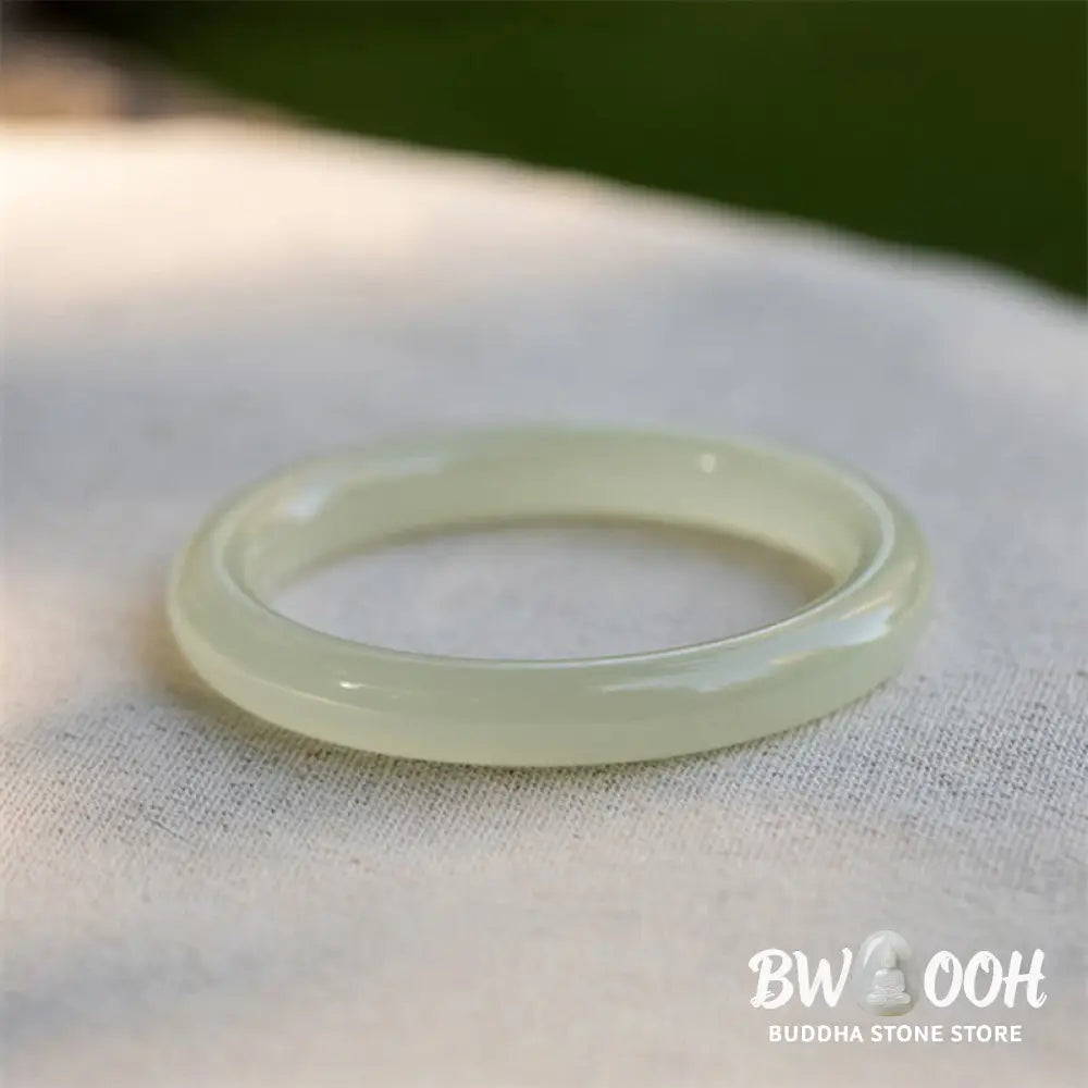 Buddha Stones Natural Afghanistan Jade Abundance Cuff Bracelet Bangle - BWOOOH - Bracelet Bangle