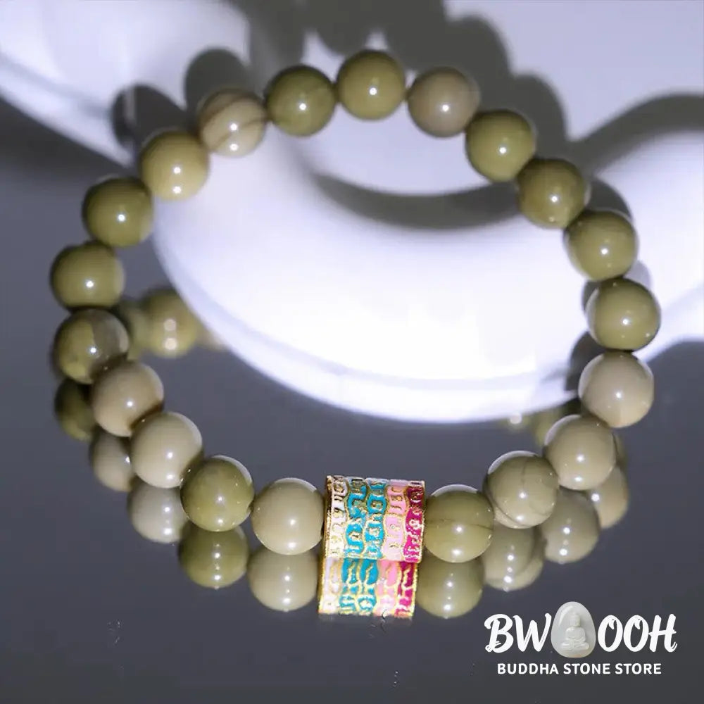 Buddha Stones Natural Alashan Agate Encourage Bracelet - BWOOOH - Alashan Agate(Wrist Circumference: 14-17cm) - Bracelet