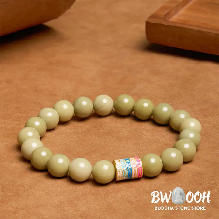 Buddha Stones Natural Alashan Agate Encourage Bracelet - BWOOOH - Alashan Agate(Wrist Circumference: 14-17cm) - Bracelet