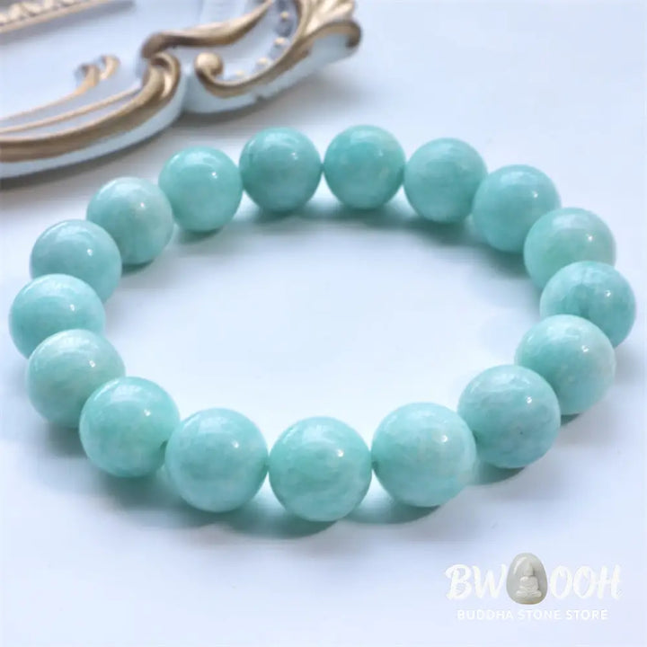 Buddha Stones Natural Amazonite Beads Healing Confidence Bracelet - BWOOOH - Bracelet