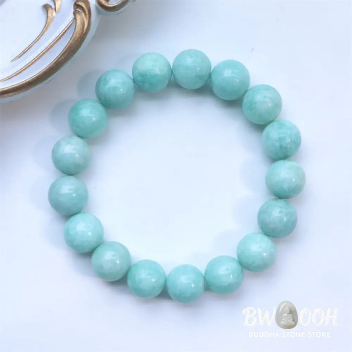 Buddha Stones Natural Amazonite Beads Healing Confidence Bracelet - BWOOOH - Bracelet
