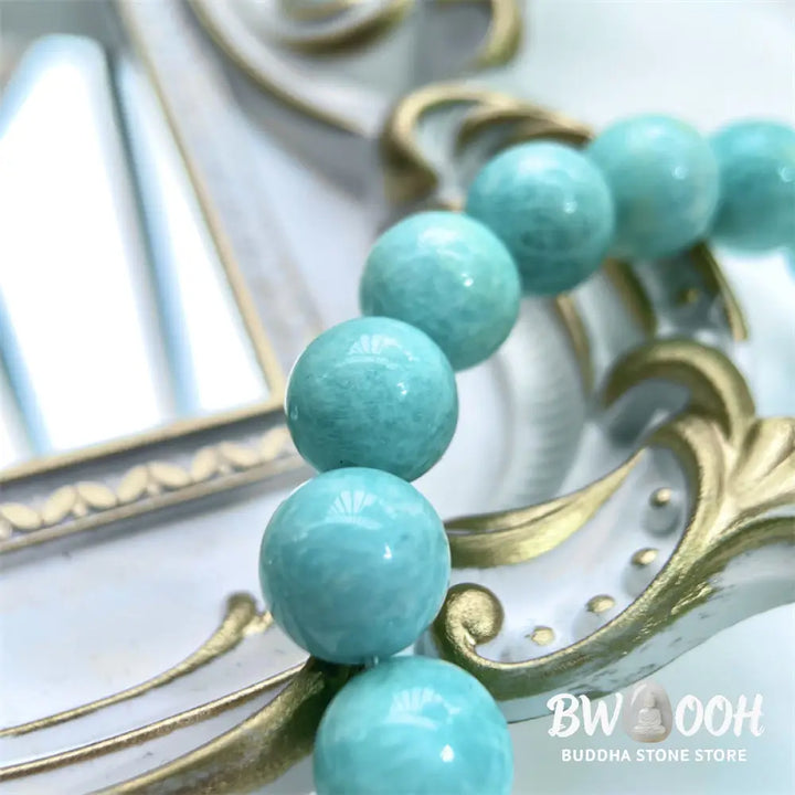 Buddha Stones Natural Amazonite Beads Healing Confidence Bracelet - BWOOOH - Bracelet