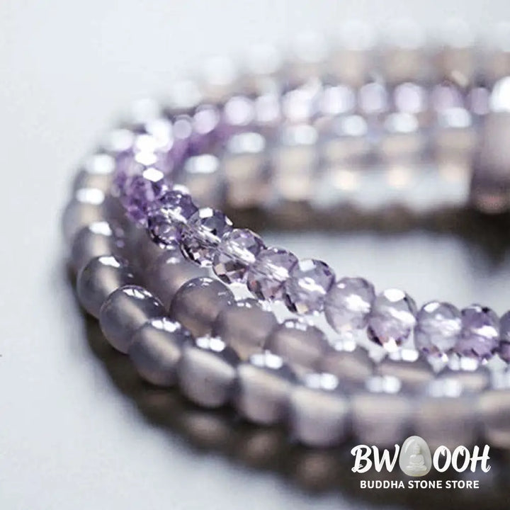 Buddha Stones Natural Amethyst Crystal Meditation Healing Bracelet - BWOOOH - Bracelet