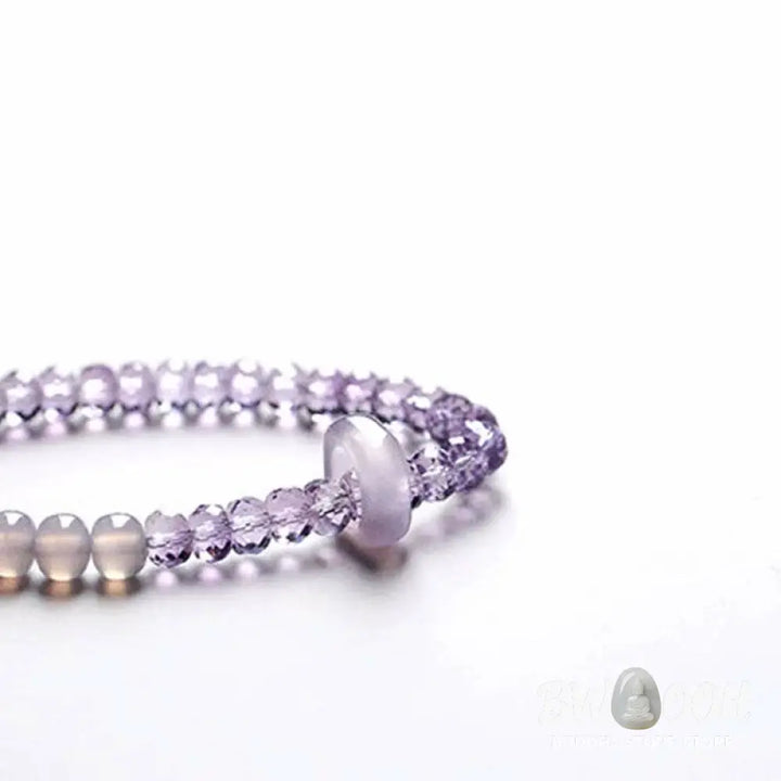 Buddha Stones Natural Amethyst Crystal Meditation Healing Bracelet - BWOOOH - Bracelet