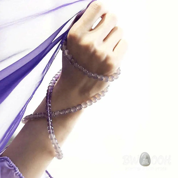 Buddha Stones Natural Amethyst Crystal Meditation Healing Bracelet - BWOOOH - Bracelet