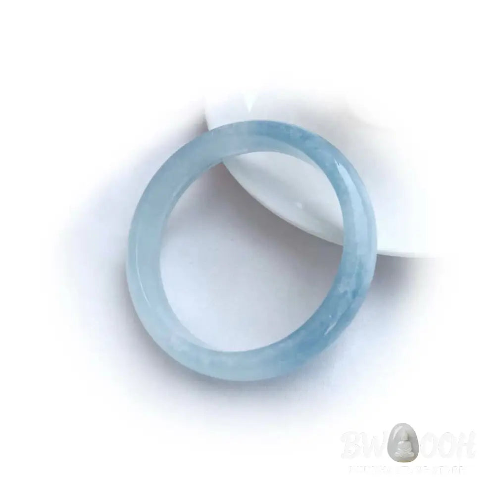 Buddha Stones Natural Aquamarine Blessing Bangle Bracelet - Bracelet