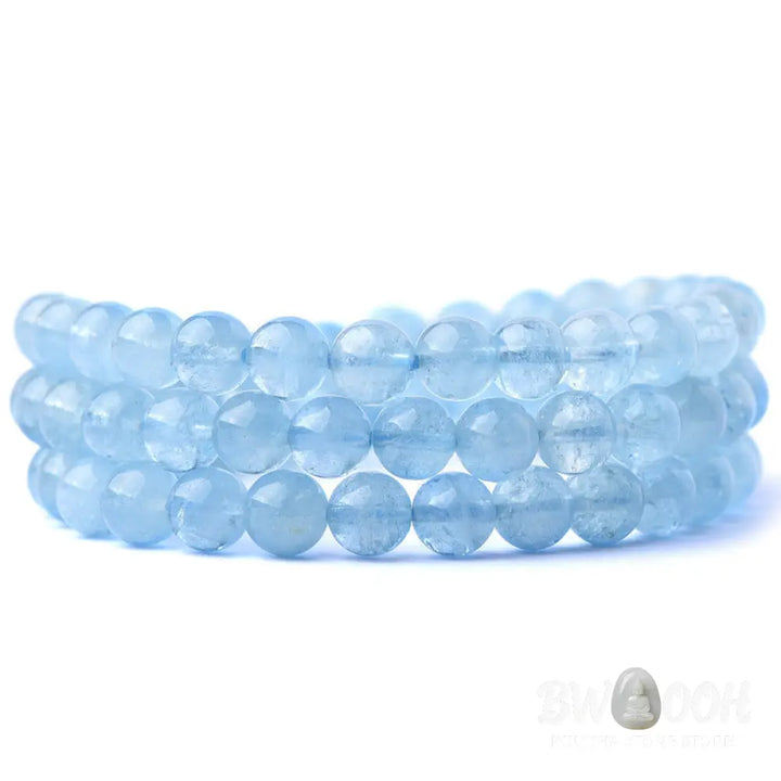 BWOOOH Natural Aquamarine Peace Healing Bracelet | natural stone spiritual bracelet for healing and mindful living