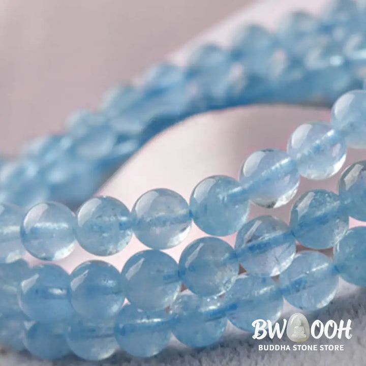 BWOOOH Natural Aquamarine Peace Healing Bracelet | natural stone spiritual bracelet for healing and mindful living