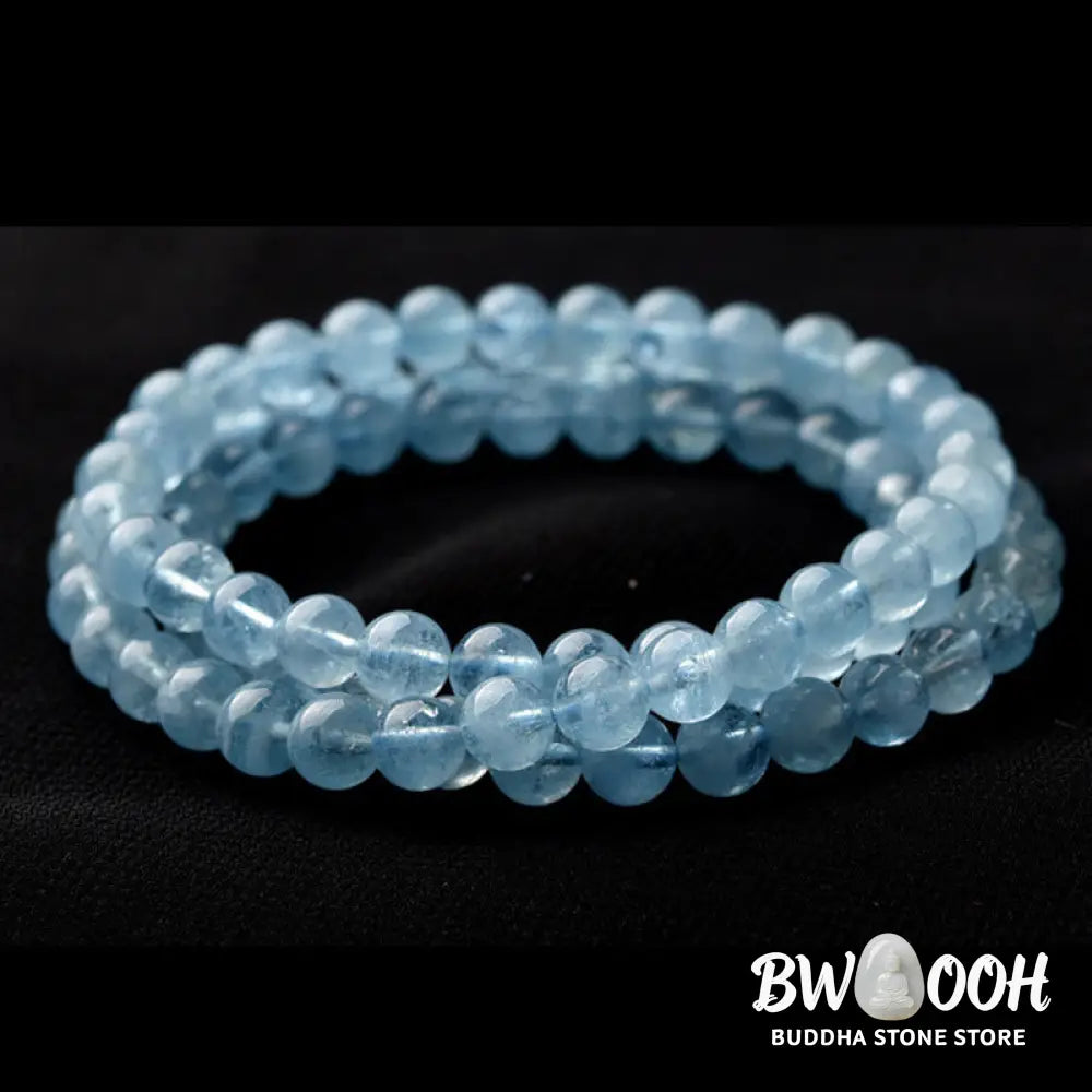 BWOOOH Natural Aquamarine Peace Healing Bracelet | natural stone spiritual bracelet for healing and mindful living
