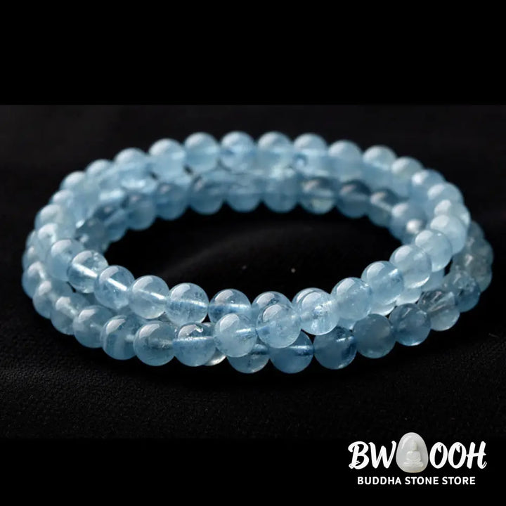 BWOOOH Natural Aquamarine Peace Healing Bracelet | natural stone spiritual bracelet for healing and mindful living