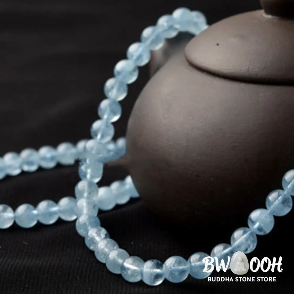 BWOOOH Natural Aquamarine Peace Healing Bracelet | natural stone spiritual bracelet for healing and mindful living