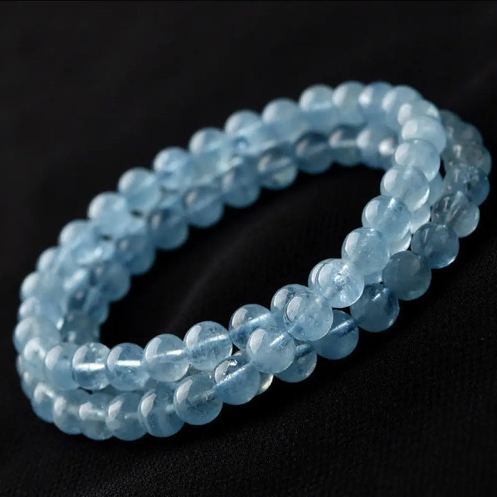 BWOOOH Natural Aquamarine Peace Healing Bracelet | natural stone spiritual bracelet for healing and mindful living