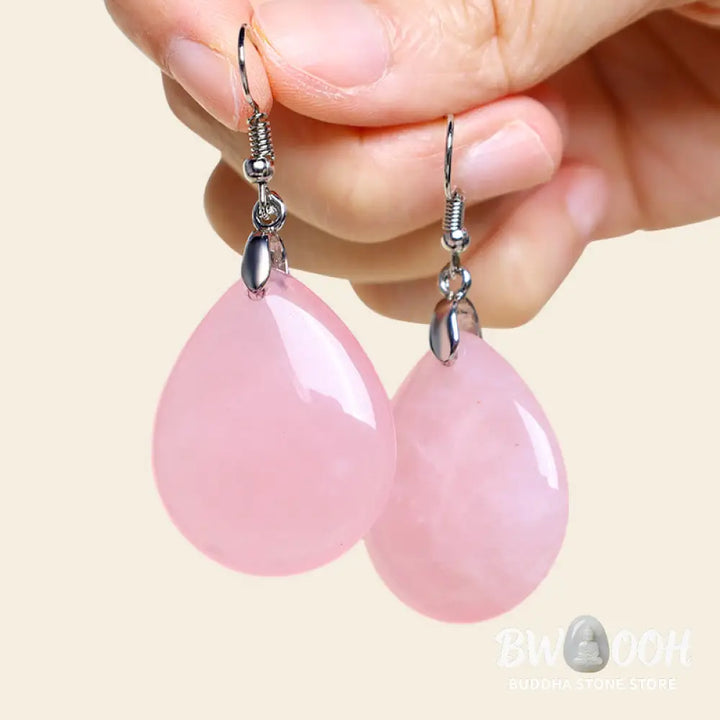 Buddha Stones Natural Aventurine Dangle Healing Drop Earrings - Earrings