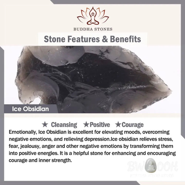 Buddha Stones Natural Black Obsidian Tiger Eye Ice Obsidian Fox Pendant Amulet Necklace - BWOOOH - Necklaces &amp; Pendants