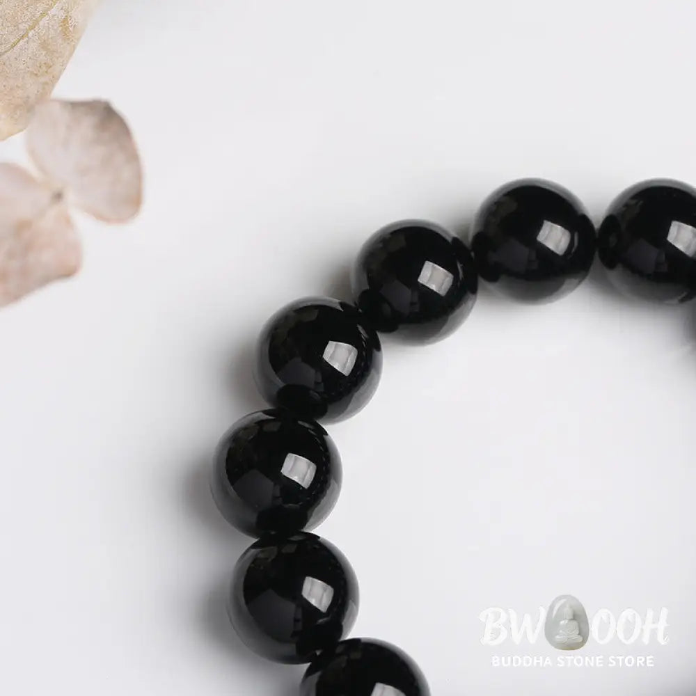 Buddha Stones Natural Black Onyx Fortune Bracelet - BWOOOH - Black Onyx - Bracelet