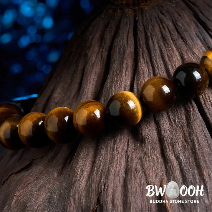 BWOOOH Natural Black Tourmaline Tiger Eye Positive Bracelet | natural stone spiritual bracelet for healing and mindful living