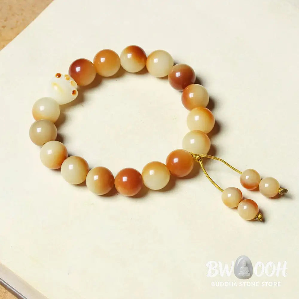 Buddha Stones Natural Bodhi Seed Lovely Paw Claw Peace Wisdom Bracelet - BWOOOH - Bodhi Seed(Wisdom♥Wake Up)(Wrist