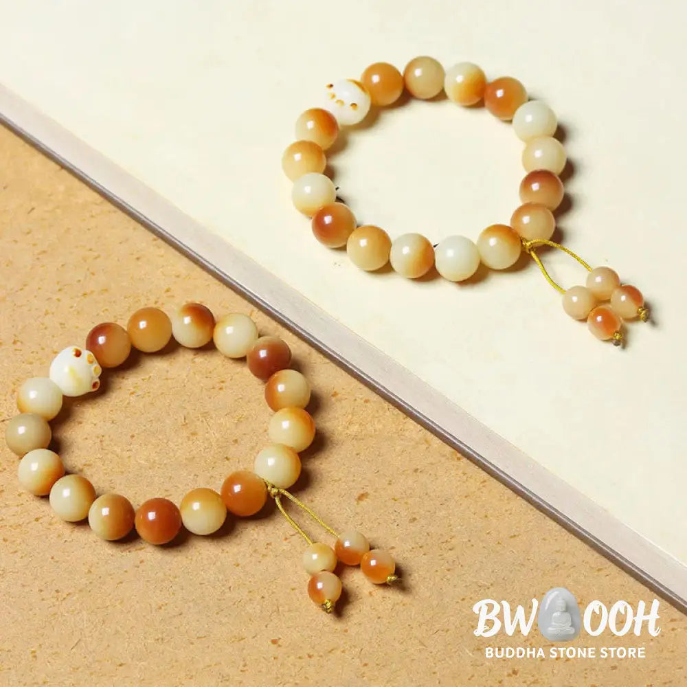 Buddha Stones Natural Bodhi Seed Lovely Paw Claw Peace Wisdom Bracelet - BWOOOH - Bodhi Seed(Wisdom♥Wake Up)(Wrist
