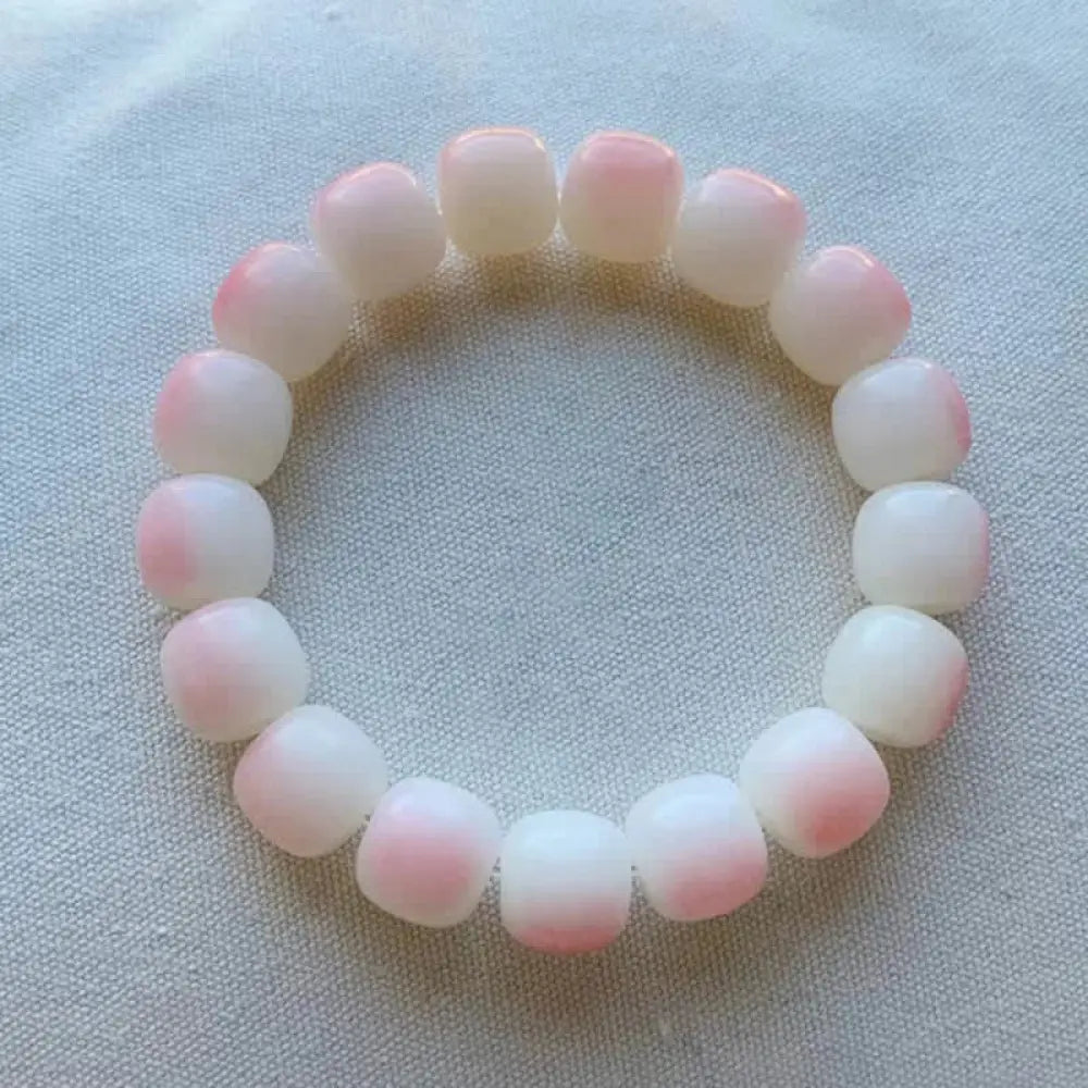 BWOOOH Natural Bodhi Seed Lovely Paw Lucky Cat Paw Peace Bracelet - Bracelet
