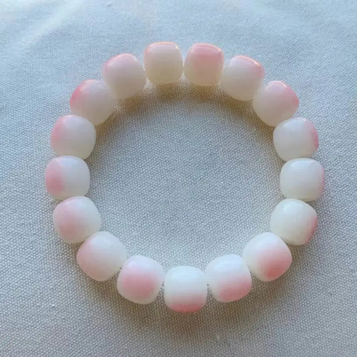 BWOOOH Natural Bodhi Seed Lovely Paw Lucky Cat Paw Peace Bracelet - Bracelet