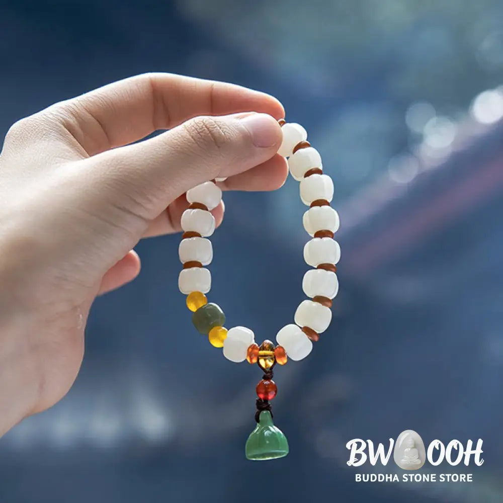 Buddha Stones Natural Bodhi Seed Red Agate Bodhi Calm Harmony Engraved Pumpkin Bead Lotus Bracelet - BWOOOH - Bodhi