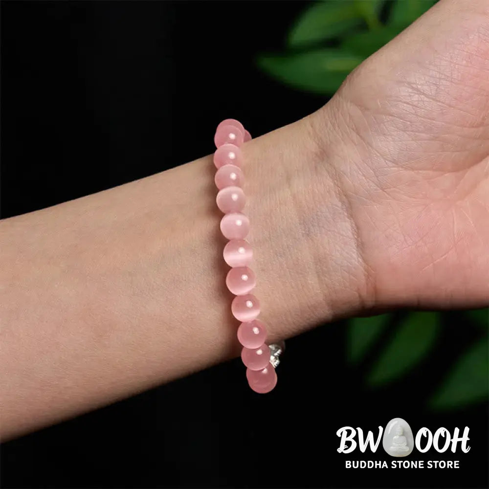 Buddha Stones Natural Cat’s Eye Beads 990 Sterling Silver Pixiu Positive Bracelet - BWOOOH - Bracelet