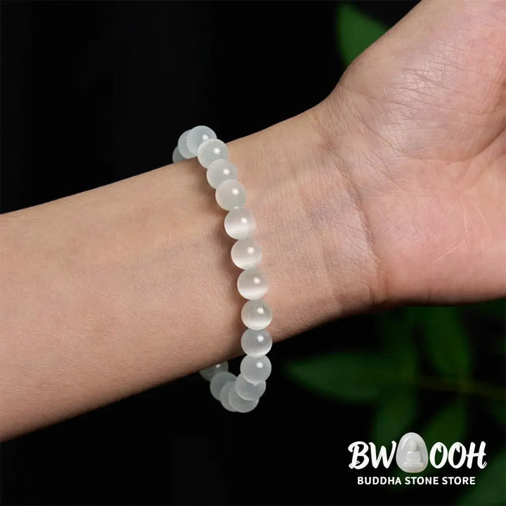 Buddha Stones Natural Cat’s Eye Beads 990 Sterling Silver Pixiu Positive Bracelet - BWOOOH - Bracelet