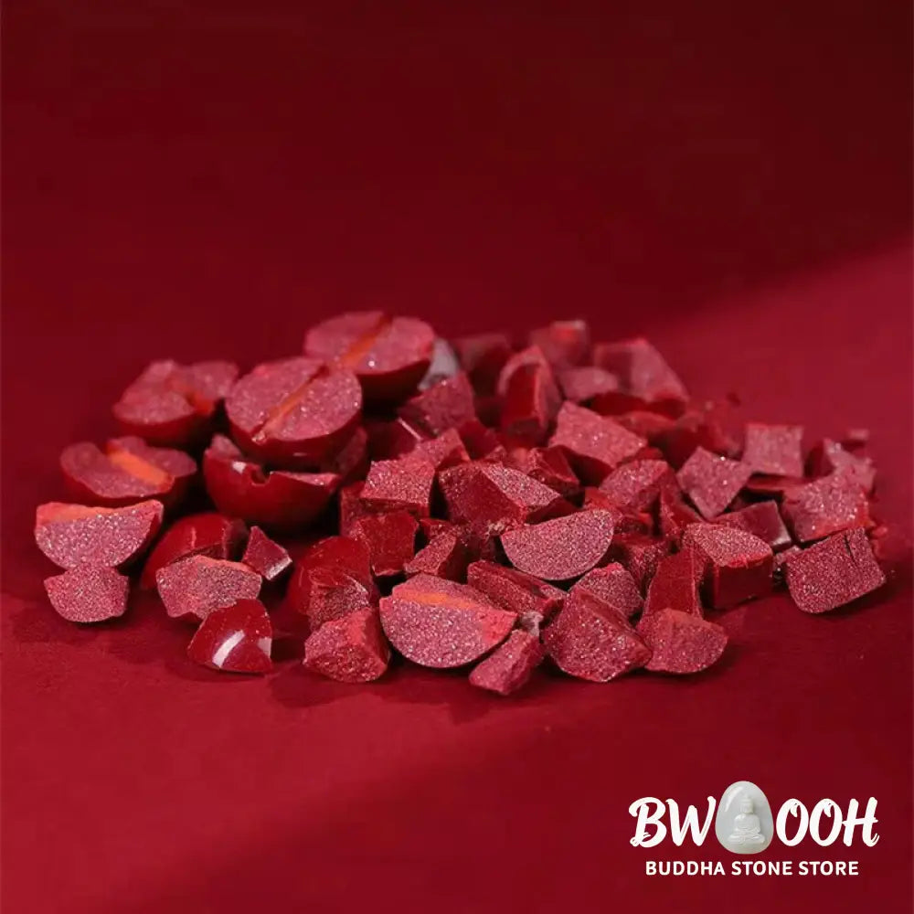 Buddha Stones Natural Cinnabar Jade Peace Buckle Blessing Bracelet - BWOOOH - Cinnabar(Calm♥Concentration)(Wrist