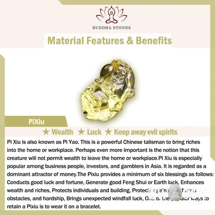 Buddha Stones Natural Citrine Double PiXiu Tiger Eye Prosperity Protection Bracelet - BWOOOH - Bracelet