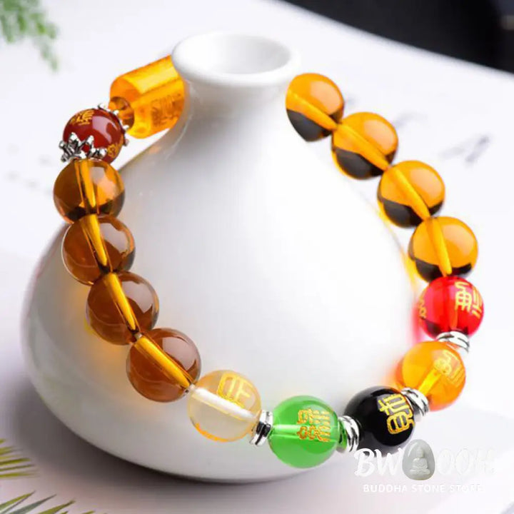 Buddha Stones Natural Citrine Fortune Happiness Bracelet - BWOOOH - Bracelet