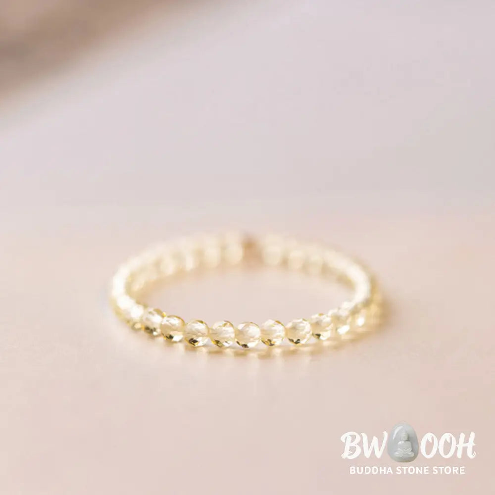 Buddha Stones Natural Citrine Happiness Prosperity Ring - BWOOOH - Ring