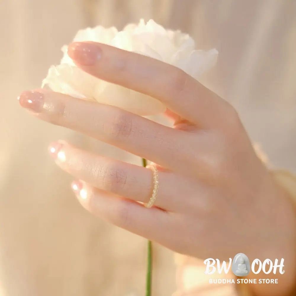 Buddha Stones Natural Citrine Happiness Prosperity Ring - BWOOOH - Ring