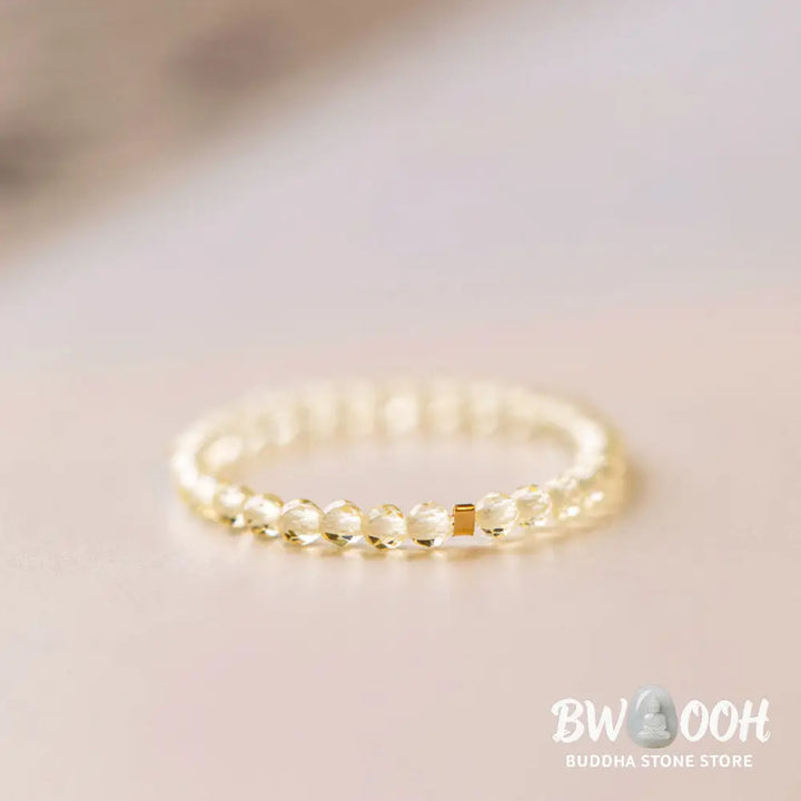 Buddha Stones Natural Citrine Happiness Prosperity Ring - BWOOOH - Ring