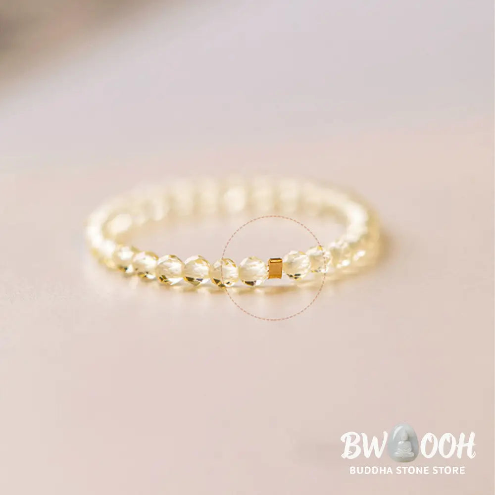 Buddha Stones Natural Citrine Happiness Prosperity Ring - BWOOOH - Ring