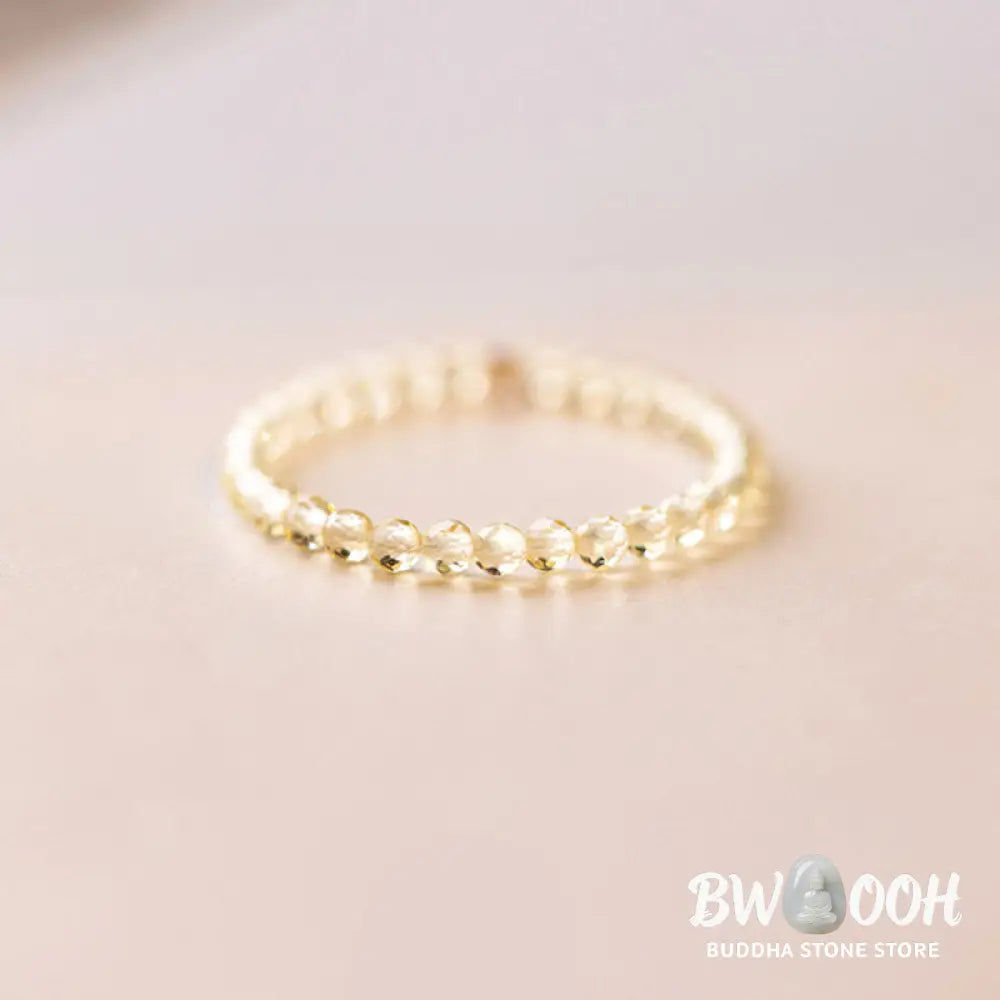 Buddha Stones Natural Citrine Happiness Prosperity Ring - BWOOOH - Ring
