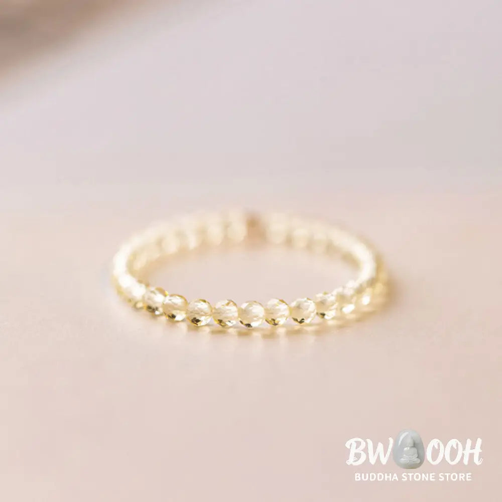 Buddha Stones Natural Citrine Happiness Prosperity Ring - BWOOOH - Ring