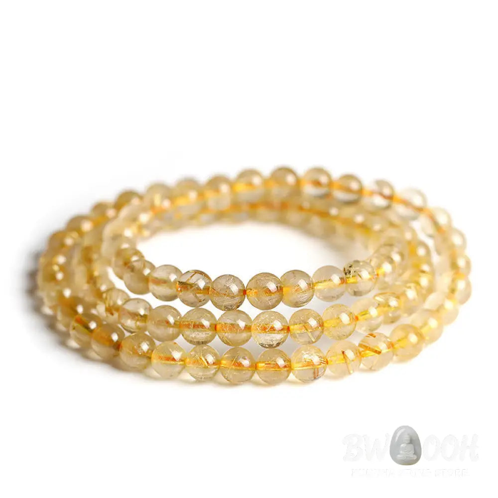 BWOOOH Natural Citrine Prosperity Protection Bracelet - Citrine - Bracelet