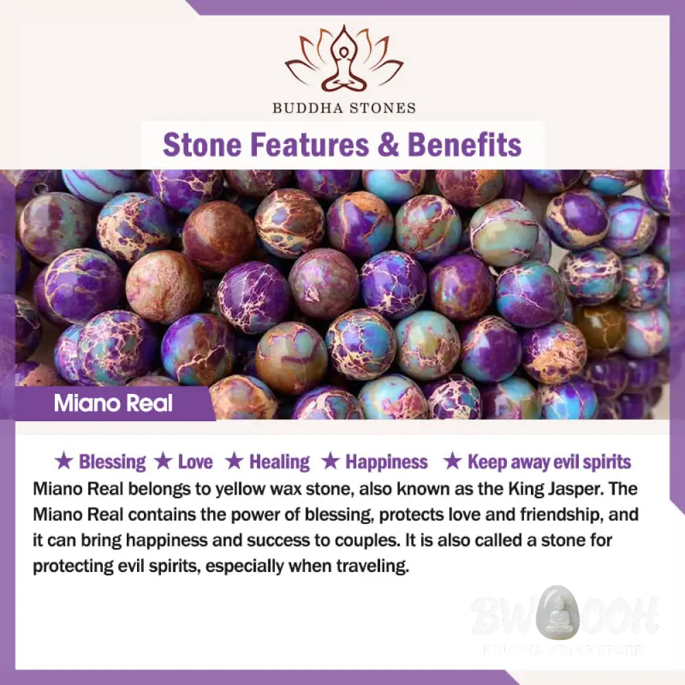 Buddha Stones Natural Crystal Amethyst Tiger Eye Spiritual Balance Bracelet - BWOOOH - Bracelet