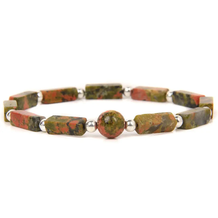 Buddha Stones Natural Crystal Amethyst Tiger Eye Spiritual Balance Bracelet - BWOOOH - Indian Agate - Bracelet