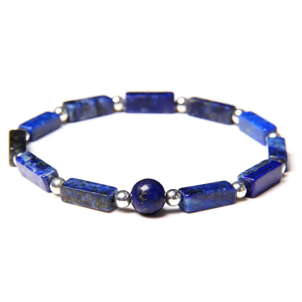 Buddha Stones Natural Crystal Amethyst Tiger Eye Spiritual Balance Bracelet - BWOOOH - Lazurite - Bracelet