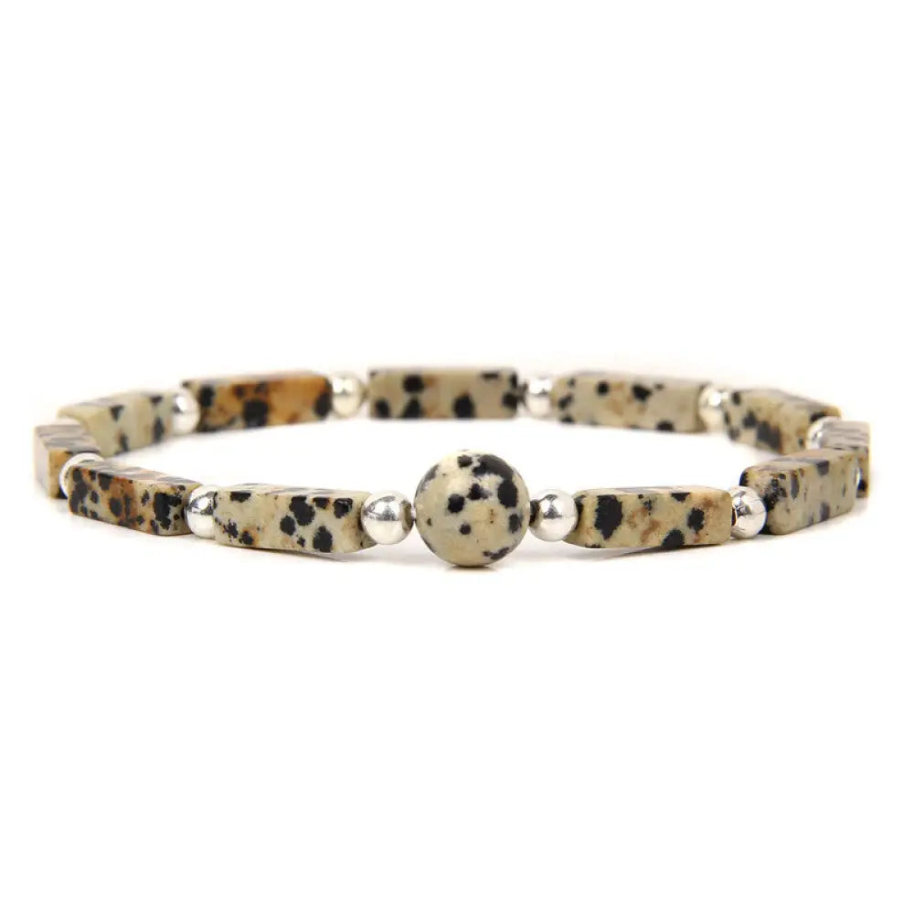 Buddha Stones Natural Crystal Amethyst Tiger Eye Spiritual Balance Bracelet - BWOOOH - Zebra Jasper - Bracelet