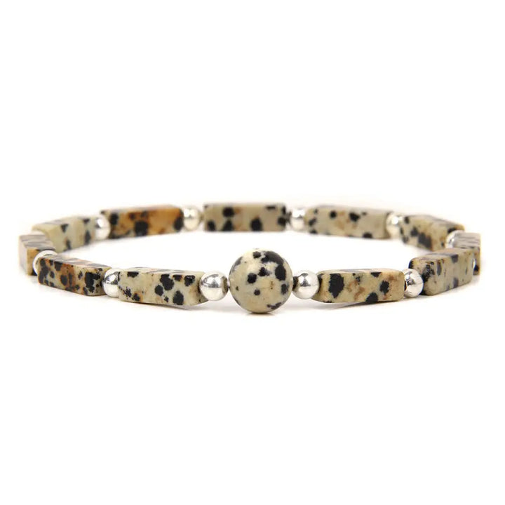 Buddha Stones Natural Crystal Amethyst Tiger Eye Spiritual Balance Bracelet - BWOOOH - Zebra Jasper - Bracelet