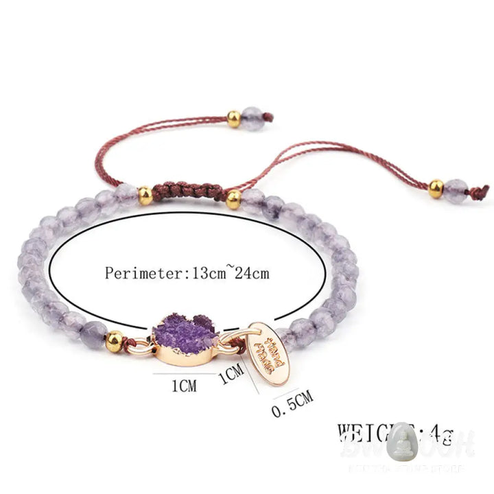 Buddha Stones Natural Crystal Charm Lucky Healing Bracelet - BWOOOH - Bracelet