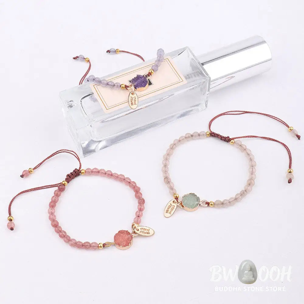 Buddha Stones Natural Crystal Charm Lucky Healing Bracelet - BWOOOH - Bracelet