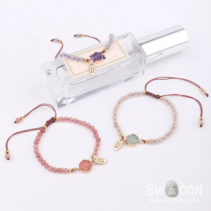 Buddha Stones Natural Crystal Charm Lucky Healing Bracelet - BWOOOH - Bracelet