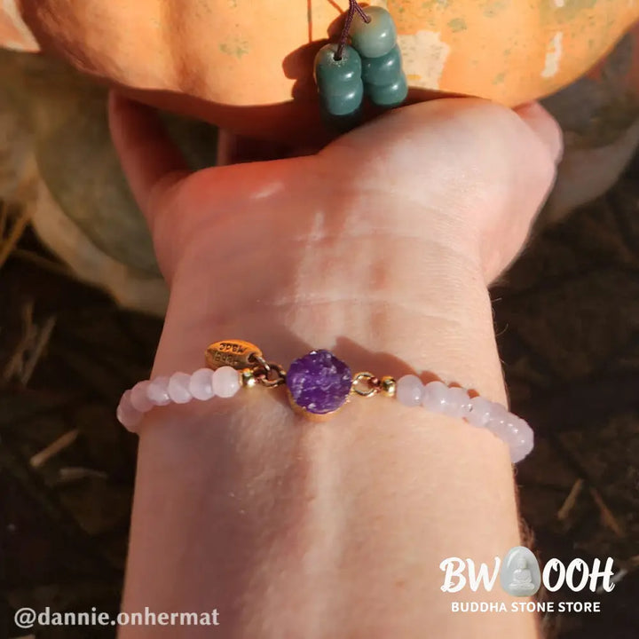 Buddha Stones Natural Crystal Charm Lucky Healing Bracelet - BWOOOH - Bracelet