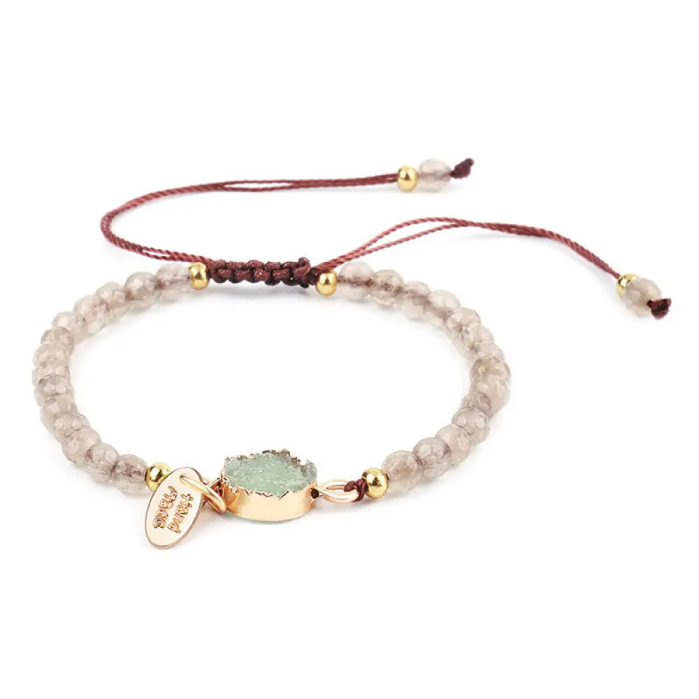 Buddha Stones Natural Crystal Charm Lucky Healing Bracelet - BWOOOH - Green Aventurine - Bracelet