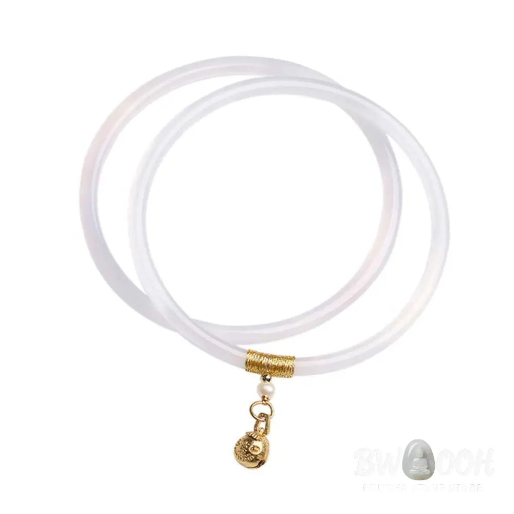 Buddha Stones Natural Cyan White Jade Success Bracelet - BWOOOH - Bracelet